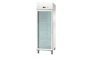 Szafa galwanizowana chłodnicza z drzwiami szklanymi 700l GN 2/1 Asber ECP-G-701 GD HC L