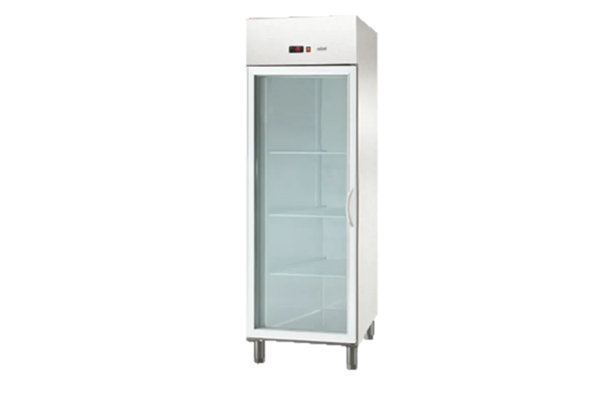 Szafa galwanizowana chłodnicza z drzwiami szklanymi 700l GN 2/1 Asber ECP-G-701 GD HC L