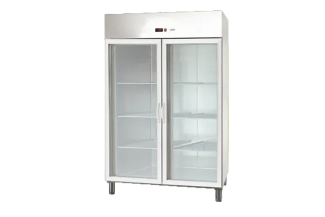 Szafa galwanizowana chłodnicza z drzwiami szklanymi 1400l GN 2/1 Asber ECP-G-1402 GD HC