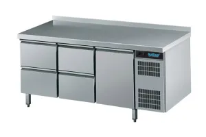 Stół chłodniczy GM 1/1 1 drzwi skrzydłowe  i 4 szuflady  z własnym chłodzeniem AKT EK731 1601-2/2/1
