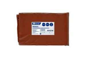 Jednorazowe worki na śmieci MERIDA, 70 x 110 cm, pojemność
120 l, paczka 50 szt., BRĄZOWE Merida W40W