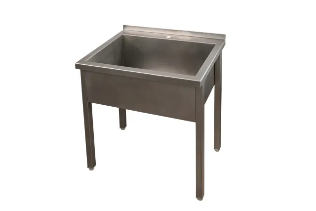 Stół z basenem jednokomorowy 600x800x850 mm SPOMASZ Nakło / 4MASZ-GASTRO B1K 800-0-0-0