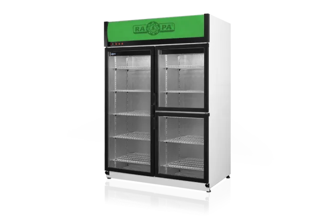 Szafa chłodnicza przeszklona lub dzielona, przeszklone drzwi, podwójna, typ AG 3 klasa klimatyczna, model SCH-S1200/3DAG3KL