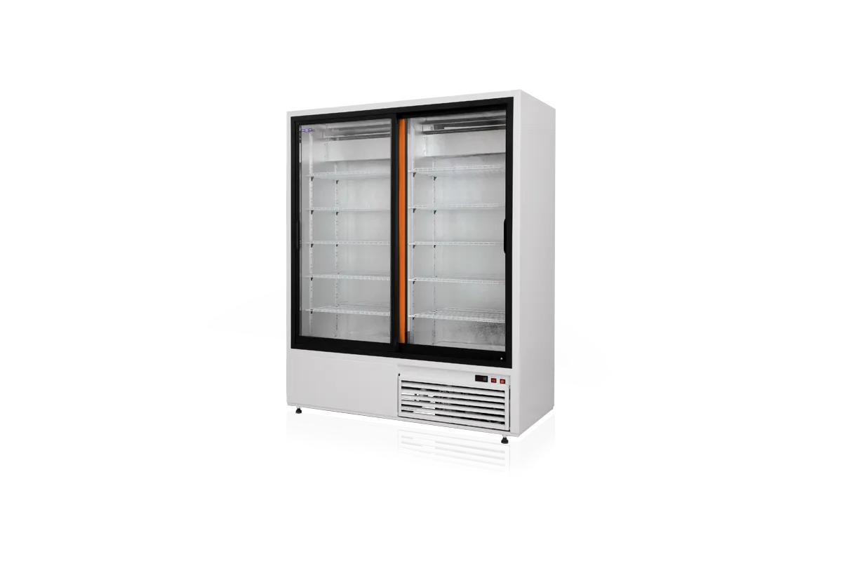 Szafa chłodnicza przeszklona, drzwi przesuwne, typ standard 3 klasa klimatyczna, model SCH-SR1200/AD3KL