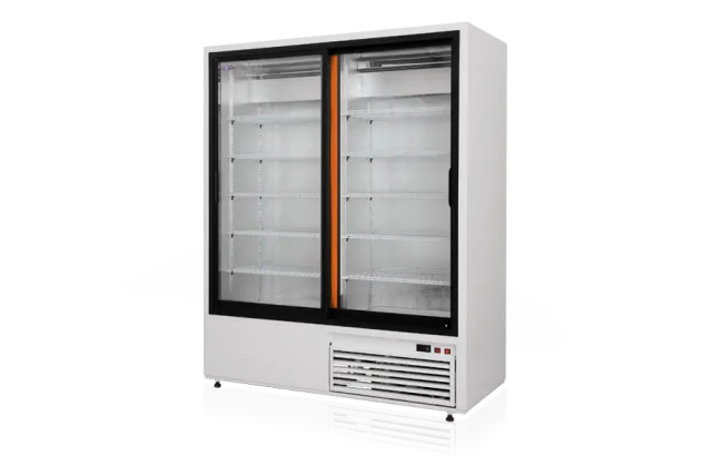 Szafa chłodnicza przeszklona, drzwi przesuwne, typ standard 3 klasa klimatyczna, model SCH-SR1200/AD3KL