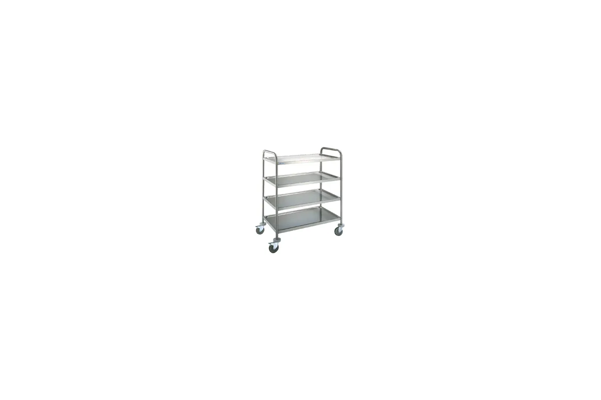 Wózek 4 półkowy ze stali nierdzewnej 1000x600x1270 mm  EDENOX CE-954