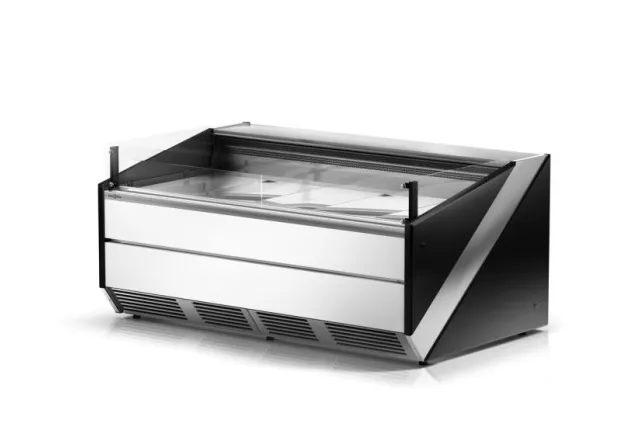Lada chłodnicza szyba czołowa prosta pionowa, chłodzenie dynamiczne, system osuszania szyb RAPA L-Xi/135/120