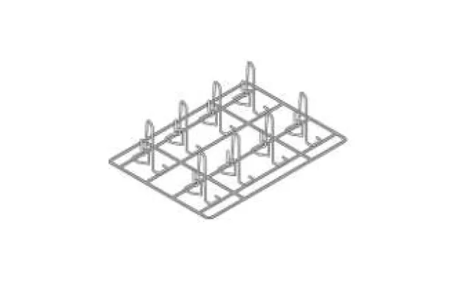 Ruszt Superspike do kurczaków i kaczek RATIONAL 1/2 GN 6035.1015