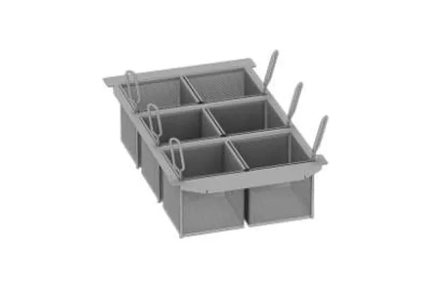 Zestaw 6 koszy porcjujących RATIONAL iVario 1/6 GN do frytowania