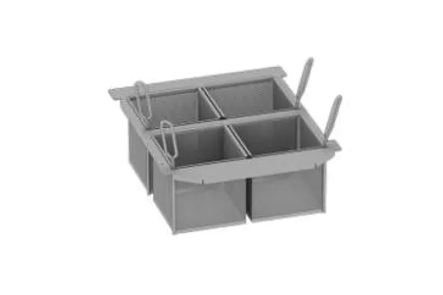 Zestaw 4 koszy porcjujących RATIONAL iVario 1/6 GN nieperforowane