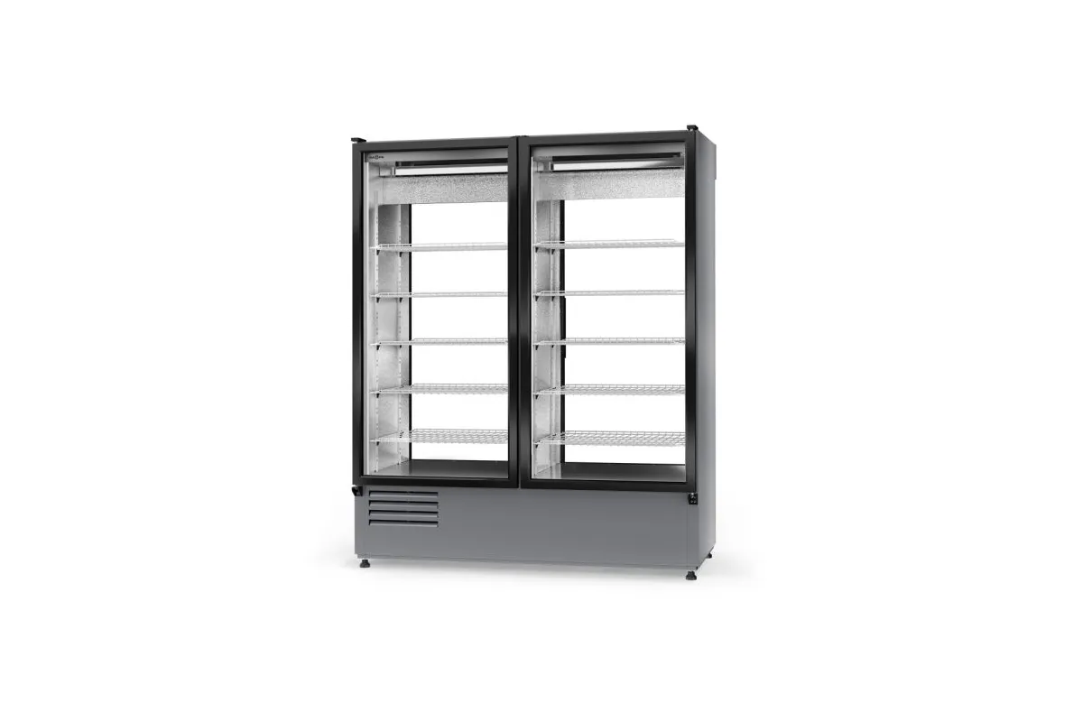 Szafa chłodnicza, dwustronnie przeszklona, drzwi (przelotowe), podwójna,  3 klasa klimatyczna, RAPA SCH-2S-1600-AD-3KL