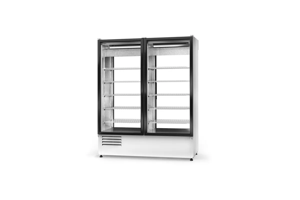 Szafa chłodnicza, dwustronnie przeszklona, drzwi (przelotowe), podwójna,  3 klasa klimatyczna, RAPA SCH-2S-1600-AD-3KL
