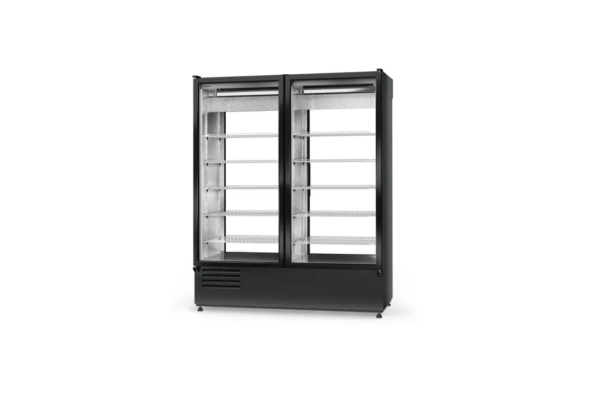 Szafa chłodnicza, dwustronnie przeszklona, drzwi (przelotowe), podwójna,  3 klasa klimatyczna, RAPA SCH-2S-1200-AD-3KL