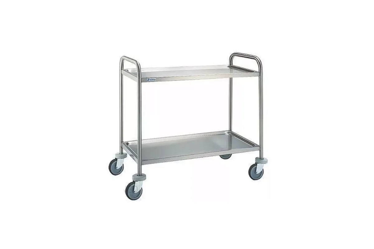Wózek 2 półkowy ze stali nierdzewnej 1000x600x975 mm  EDENOX CE-952