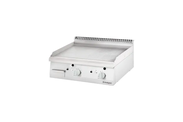 Płyta grillowa gazowa, gładko-ryflowana, 13 kW, G20 Stalgast 9731310