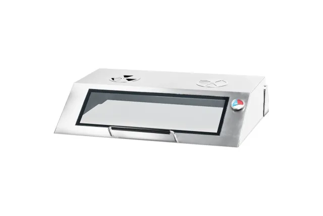 Płyta grillowa elektryczna, nastawna, gładko-ryflowana, z pokrywą, 8.1 kW Stalgast 9731390