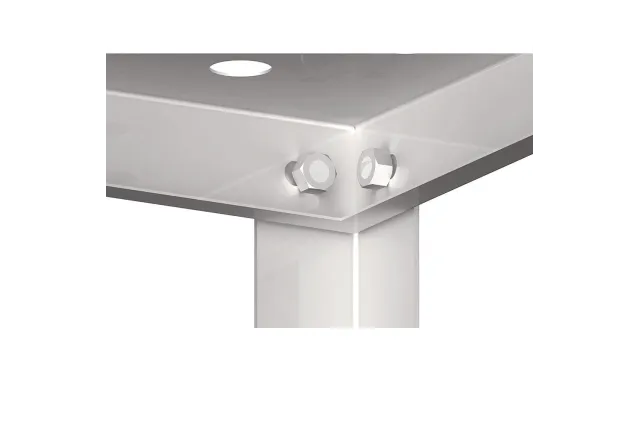 Regał magazynowy,półki perforowane 1300x500x1800 skręcany Stalgast 981895130