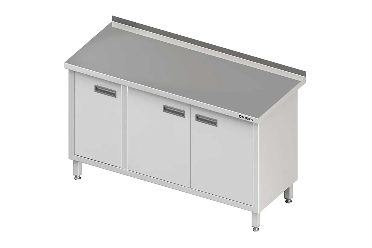 Stół przyścienny z drzwiami skrzydłowymi 1500x700x850 mm Stalgast 980167150