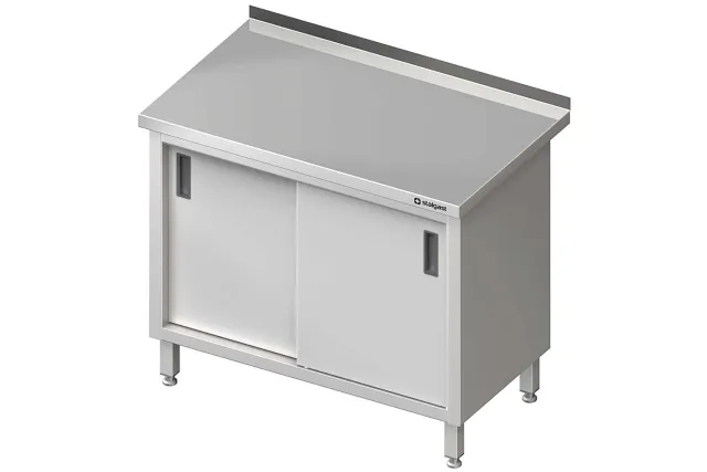 Stół przyścienny z drzwiami suwanymi 1000x600x850 mm Stalgast 980186100