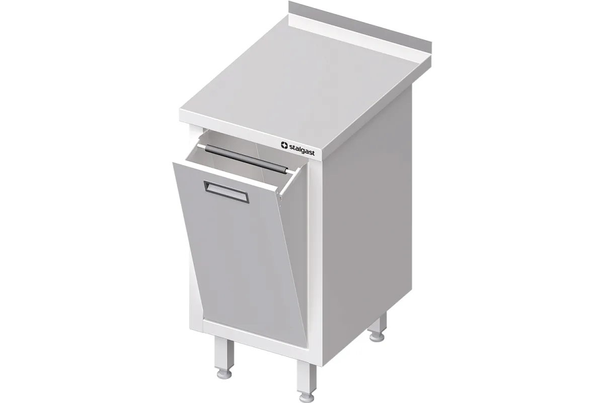 Stół przyścienny z koszem uchylnym 450x600x850 mm Stalgast 980616045