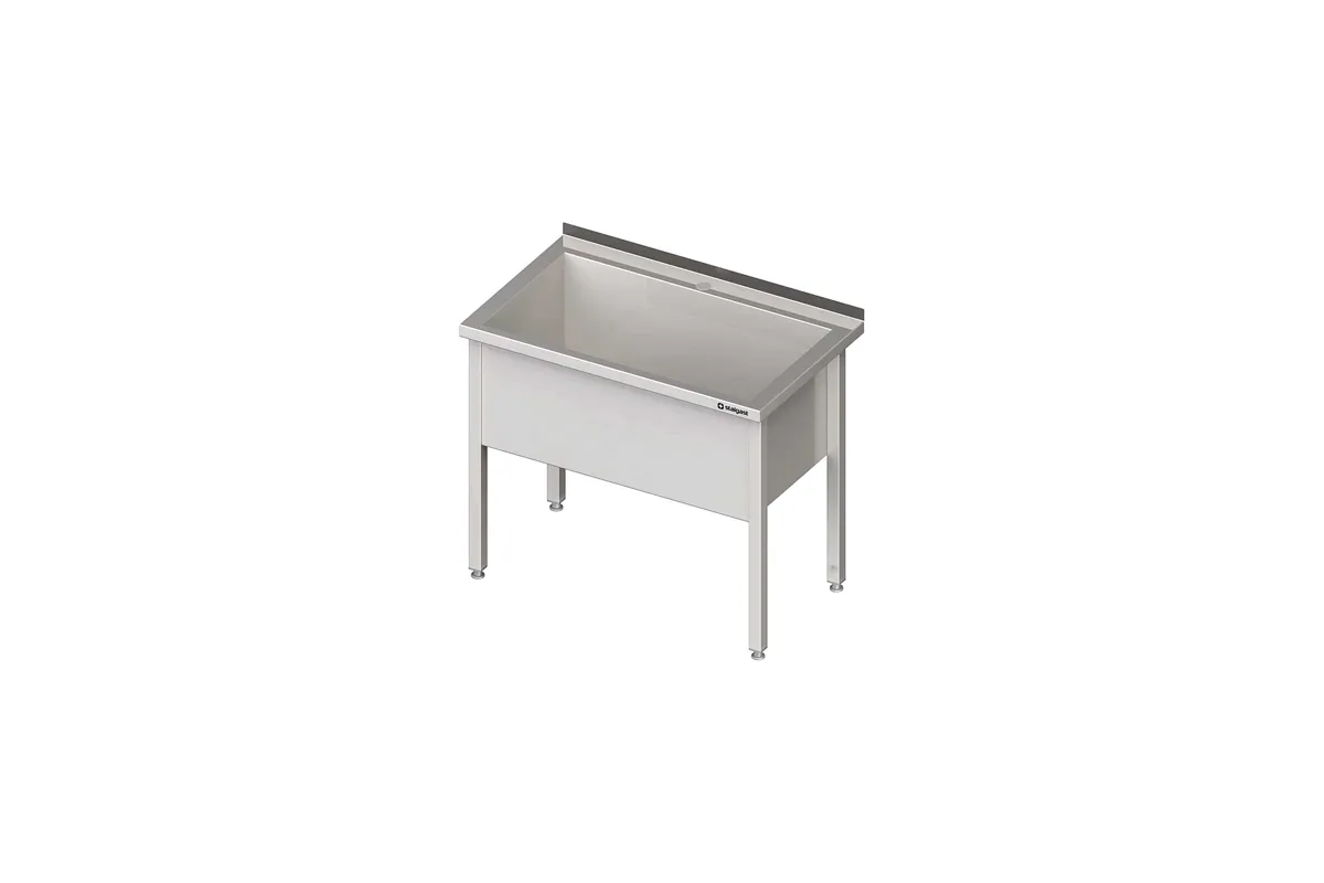 Stół z basenem 1-komorowym spawany 700x600x850 mm h400 mm Stalgast 981346070