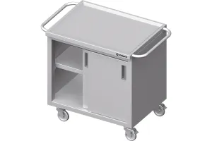 Wózek z szafką, drzwi suwane 1200x600x850 mm Stalgast 982046120