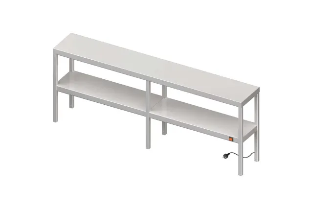 Nadstawka grzewcza na stół podwójna  1800x300x700 mm Stalgast 982233180