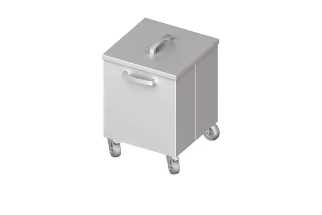Pojemnik na odpadki jezdny 350x350x500 mm Stalgast 982343550