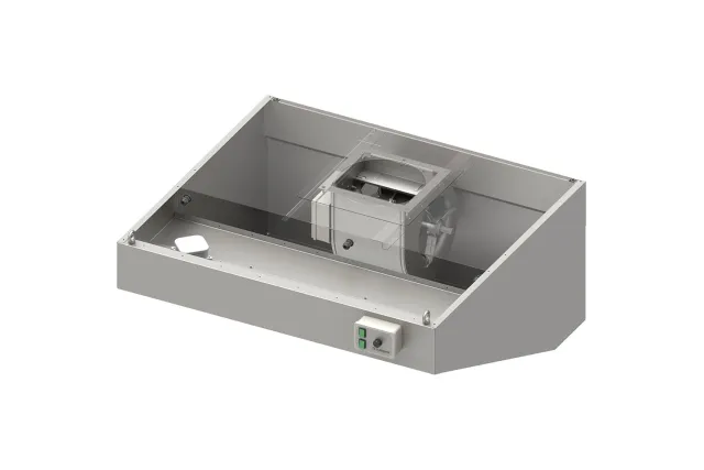 Okap przyścienny skośny ECONOMIC z łap. B,went. E1 i ośw. 1000x900x450 mm (1 segment) Stalgast 984080910