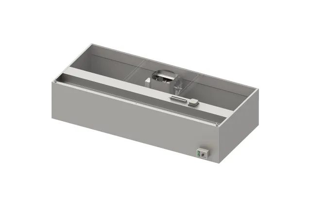 Okap przyścienny skrzyniowy ECONOMIC z łap. B,went. E2 i ośw. 1600x900x450 mm (1 segment) Stalgast 984090916