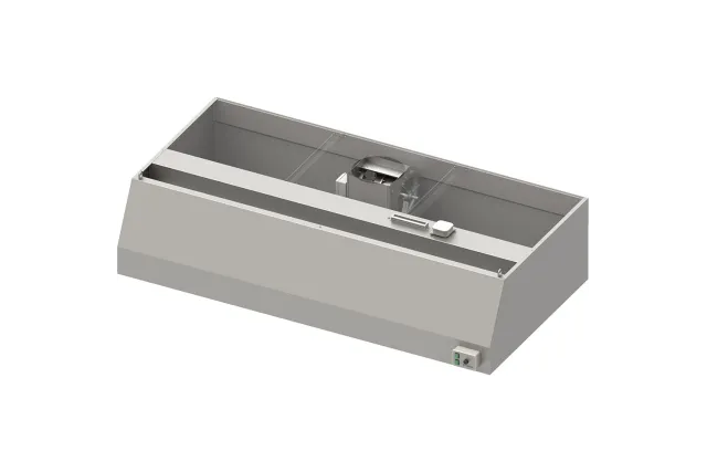 Okap przyścienny trapezowy ECONOMIC z łap. B,went. E2 i ośw. 1800x900x450 mm (1 segment) Stalgast 984100918