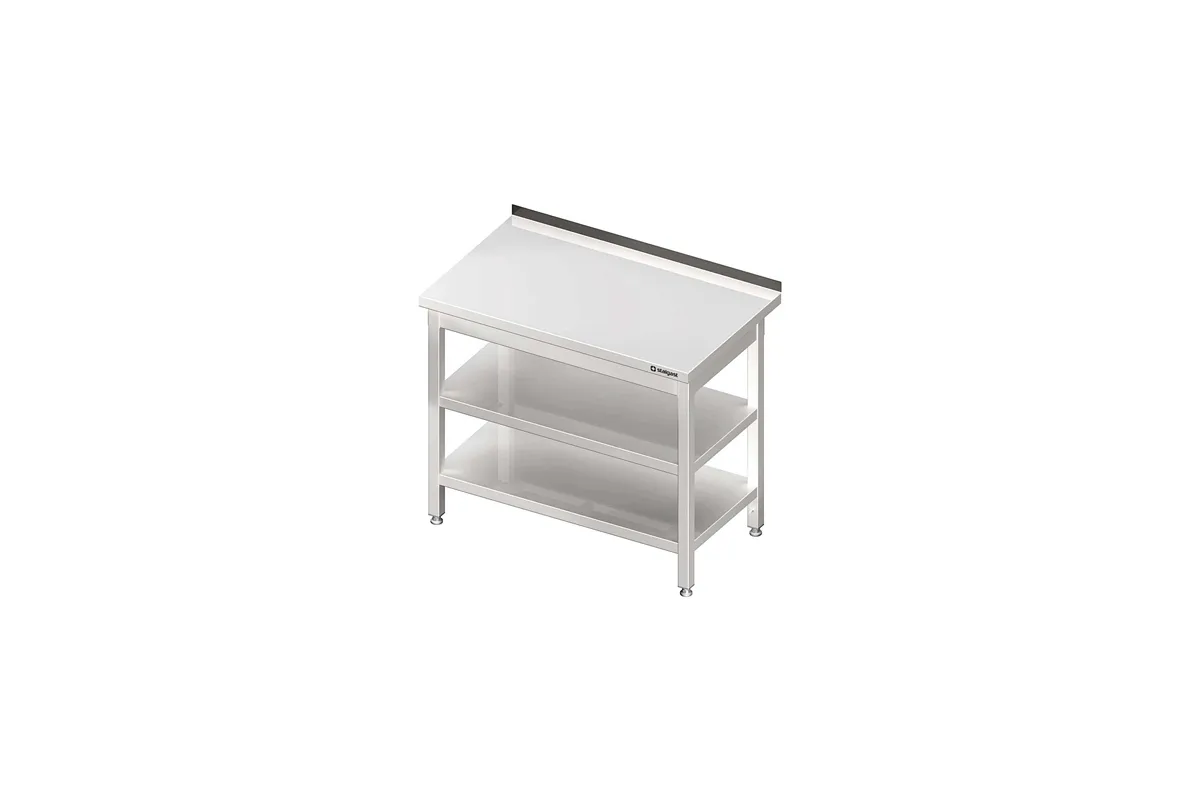 Stół przyścienny z 2-ma półkami 1600x700x850 mm spawany Stalgast 980067160S