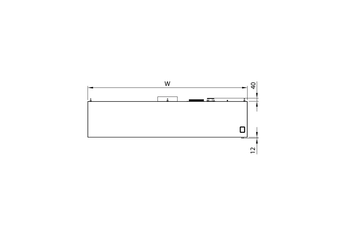 Okap przyścienny skrzyniowy ze stali nierdzewnej 4400x1200x450 mm Stalgast model 206