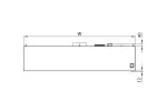Okap przyścienny skrzyniowy ze stali nierdzewnej 2200x1200x450 mm Stalgast model 206