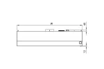 Okap przyścienny trapezowy ze stali nierdzewnej 3200x1100x450 mm Stalgast model 207