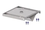 Okap centralny skośny ze stali nierdzewnej 4600x1800x450 mm Stalgast model 211