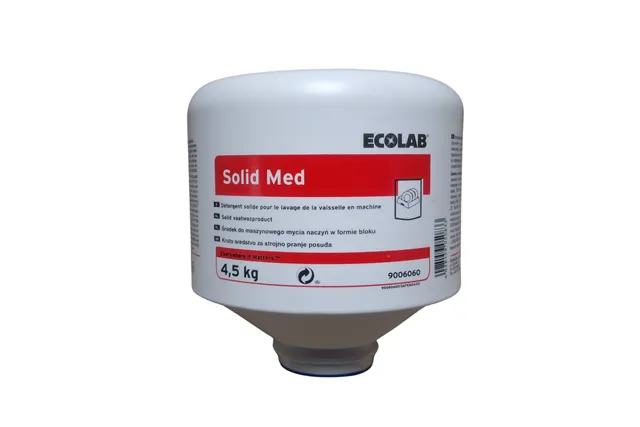 Solid Med 4.5 kg Ecolab 9006060 chemia profesjonalna do mycia naczyń o właściwościach do dezynfekcji w bloku
