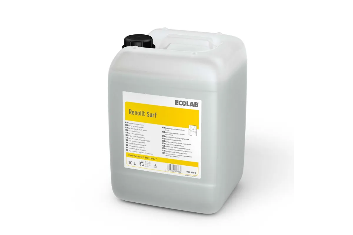 Renolit Surf 10L Ecolab 9029380 uniwersalny kwaśny środek czyszczący