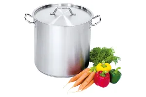 Garnek wysoki z pokrywką, stalowy, Ø 360 mm, V 36.6 l Stalgast 011362