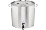 Garnek wysoki z kranem, stalowy, Ø 400 mm, V 50.3 l Stalgast 011410