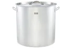 Garnek wysoki z pokrywką, stalowy, Ø 500 mm, V 98.2 l Gredil 011505