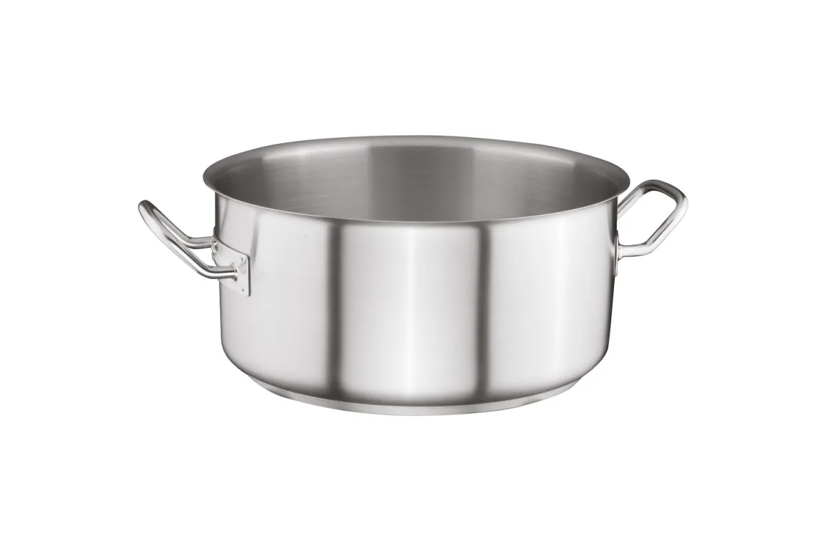 Garnek niski bez pokrywki, stalowy, Ø 200 mm, V 2.5 l Stalgast 013201