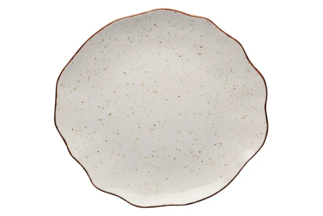 Talerz płytki, kolor beżowy, Stone Age, Ø 330 mm Lubiana 390059