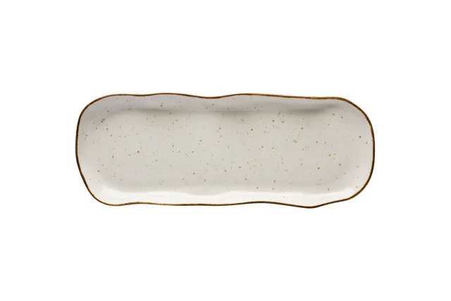 Pólmisek-taca, kolor beżowy, Stone Age, L 350 mm Lubiana 390060