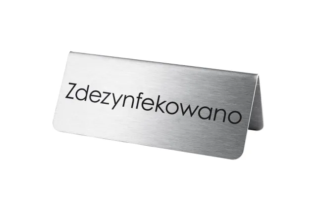 Tabliczka "zdezynfekowano" Stalgast 486026