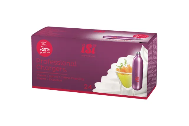 Naboje do syfonu do bitej śmietany, iSi, Professional, 24 szt iSi 500016