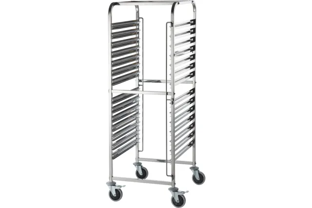 Wózek transportowy ze stali nierdzewnej, 14x GN 2/1 Stalgast 662211
