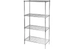 Regał chromowany, 4 półki, składany, 900x450x1800 mm Stalgast 680200
