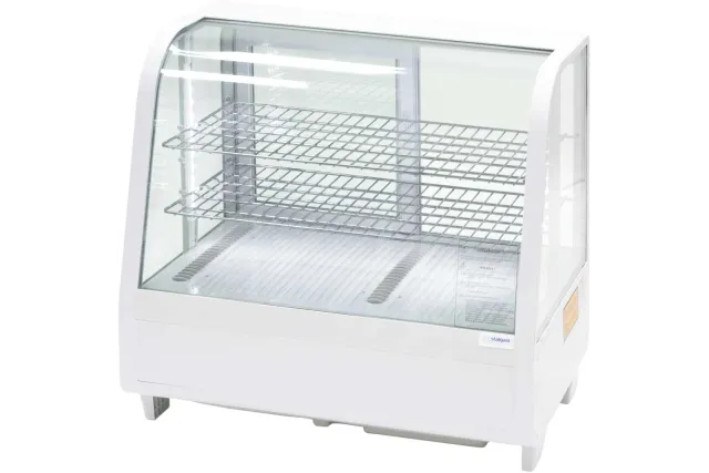 Witryna ekspozycyjna 100 l biała oświetlenie LED Stalgast 852103