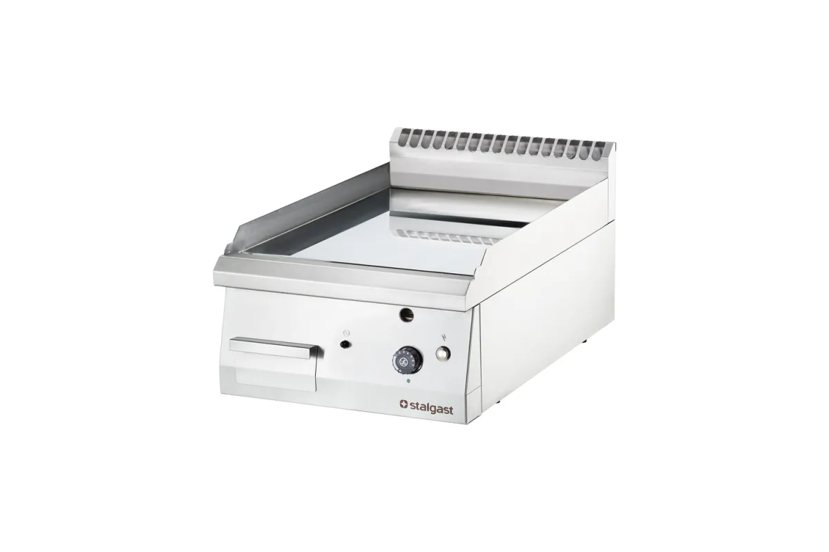 Płyta grillowa nastawna, chromowana, gładka, gazowa, 400x700, 6.5 kW, G30/37 mbar Stalgast 9736130
